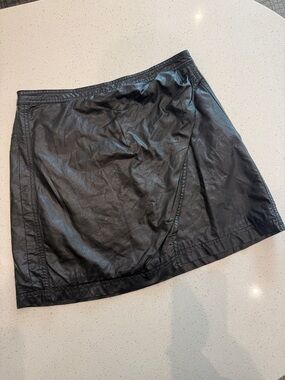 Free People Faux Leather Skirt